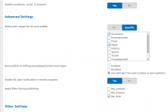 LinkedIn Auto Publish - basic settings