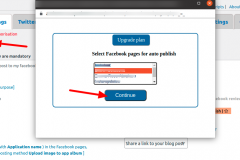 Social Media Auto Publish-Select and save pages