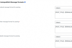 Advanced Settings-Auto publish Message formats(1/2)